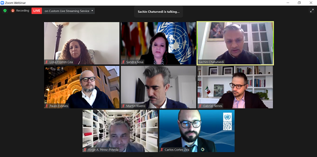 NeST_SSC's tweet photo. Opening remarks: Prof. @Sachin_Chat set the context of the 3rd webinar series on Decent Work #SDG8
towards next #DelhiProcess conf. on #SSC #TrC, how access, equity &amp; inclusion to be part of development in post-COVID World is important @RIS_NewDelhi @esteves_paulo @JorgeAPerezP https://t.co/qBNSwah8ma
