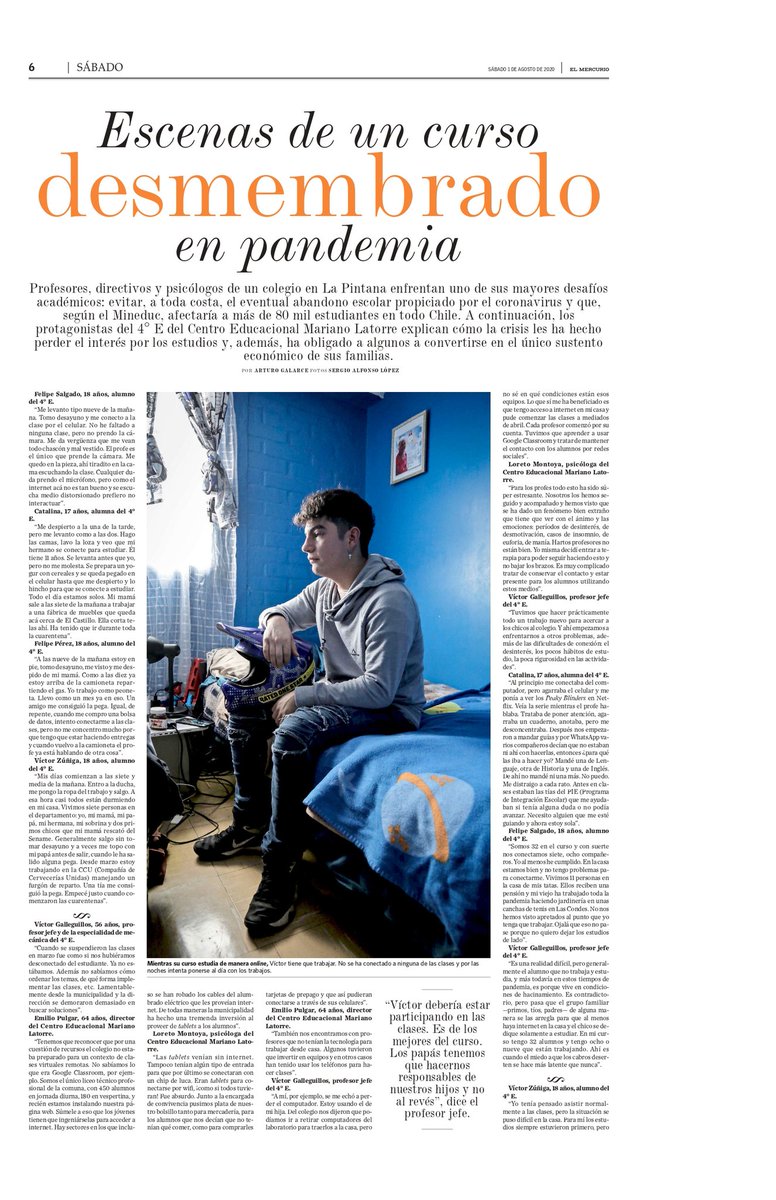 Revista_Sabado's tweet photo. 👏👏👏 Tres artículos de #RevistaSabado son finalistas del premio #PobreElQueNoCambiaDeMirada2020. Felicitaciones a @galarcevni, @mat_sanchez y Jorge Rojas.👏👏👏 Estos son los reportajes seleccionados ⬇️ https://t.co/gsRJtg8Uoc