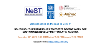 NeST_SSC's tweet photo. Opening remarks: Prof. @Sachin_Chat set the context of the 3rd webinar series on Decent Work #SDG8
towards next #DelhiProcess conf. on #SSC #TrC, how access, equity &amp; inclusion to be part of development in post-COVID World is important @RIS_NewDelhi @esteves_paulo @JorgeAPerezP https://t.co/qBNSwah8ma