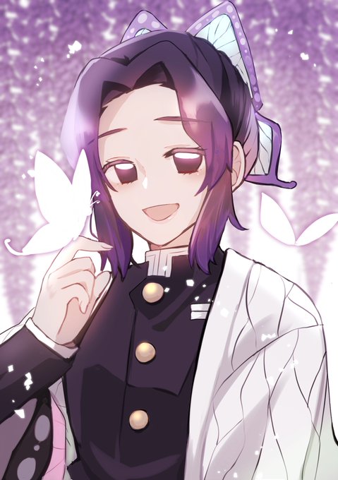 yutoさんがTwitterに投稿した胡蝶しのぶ(鬼滅の刃)のイラスト。