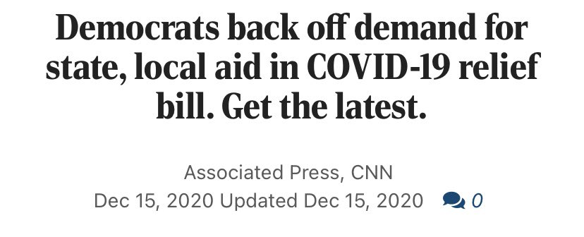 All this time and for months prior, Dems have been spinning their wheels, never mounting anything resembling an aggressive pressure campaign on popular policies like $1,200 checks. Instead, they did the opposite, repeatedly signaling their eagerness to climb down on key demands.
