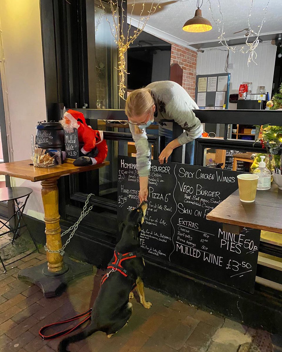 TheBedfordTW's tweet photo. Everyone loves treats😉
Local cask ale, mulled wine, delicious food, coffee with Baileys for you and free snacks for our furry friends 🐶
We are open until 7pm today and the weekend!
Pop in to say Hi🎄
#dogfriendlypub #highstreet #tunbridgewells #supportlocal #supportpubsafe https://t.co/vkLTafPTz6