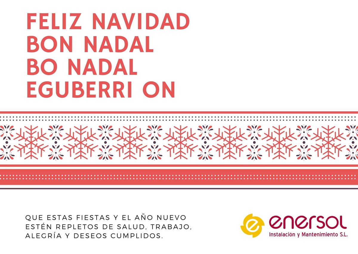 grupoenersol's tweet photo. Que estas fiestas y el año nuevo estén repletos de salud, trabajo, alegría y deseos cumplidos.

#enersolinstalacionymantenimiento #felicesfiestas https://t.co/jMe9rwPPEV