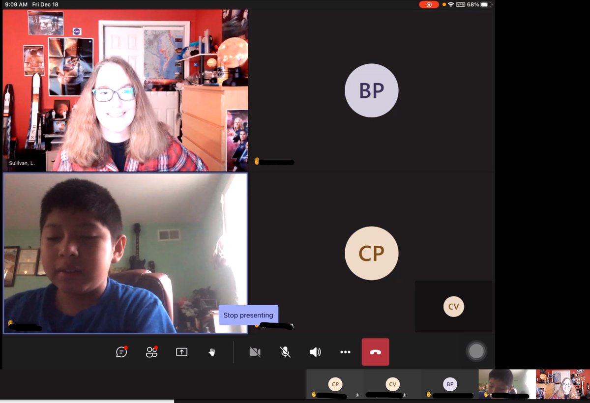 Fun Friday with Pajama Day and Winter Break Escape Room in Microsoft Teams with <a href="/KWBTercero/">Michelle Tercero</a> Students collaborate and share their screens to solve math problems, puzzles, mazes..."We got it! We did it" #FunInSchool #Laughter #KWBPride