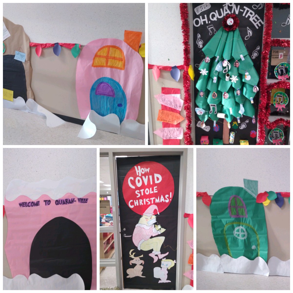 Vardeman_AISD's tweet photo. Our Holiday Door Decorating Contest has had great participation! #pandapride #creativity #VardemanExpress https://t.co/hTdR7cvg3i