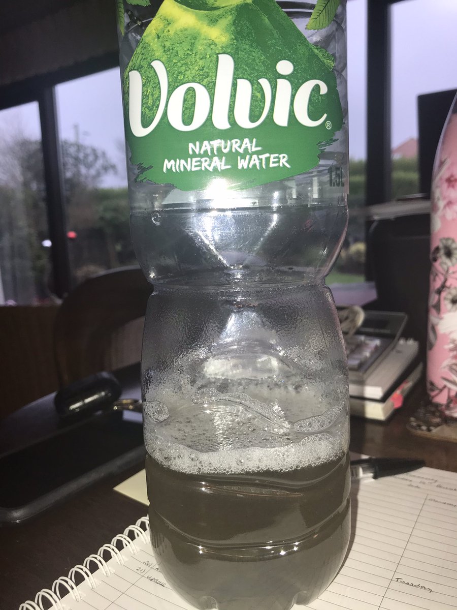 Alex_OGr4dy's tweet photo. @volvic_uk what happened my water?? I only opened this this morning and now it’s turned this colour??? 🤢🤢🤮🤮 https://t.co/3FcM7nMbWO