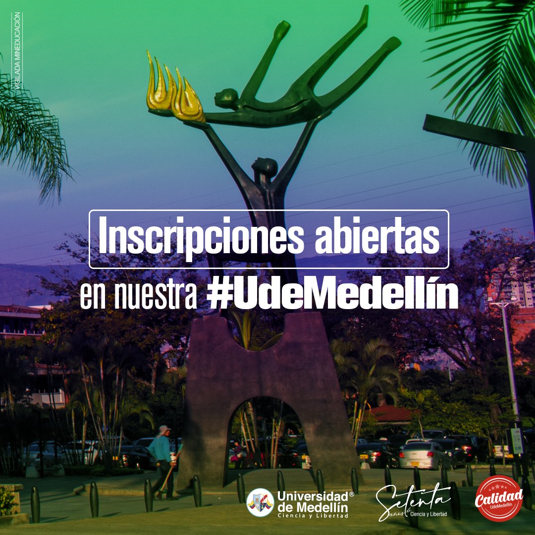 UdeMedellin_'s tweet photo. Inscríbete en nuestra #UdeMedellín en el programa que más te gusta, tenemos entre pregrados, posgrados y cursos especializados de diferentes áreas de conocimiento.
#CampusVivo #InscripcionesAbiertas #Estudias #ProgramasAcadémicos #Inscripciones #Aprender https://t.co/hgKnxo8SZa