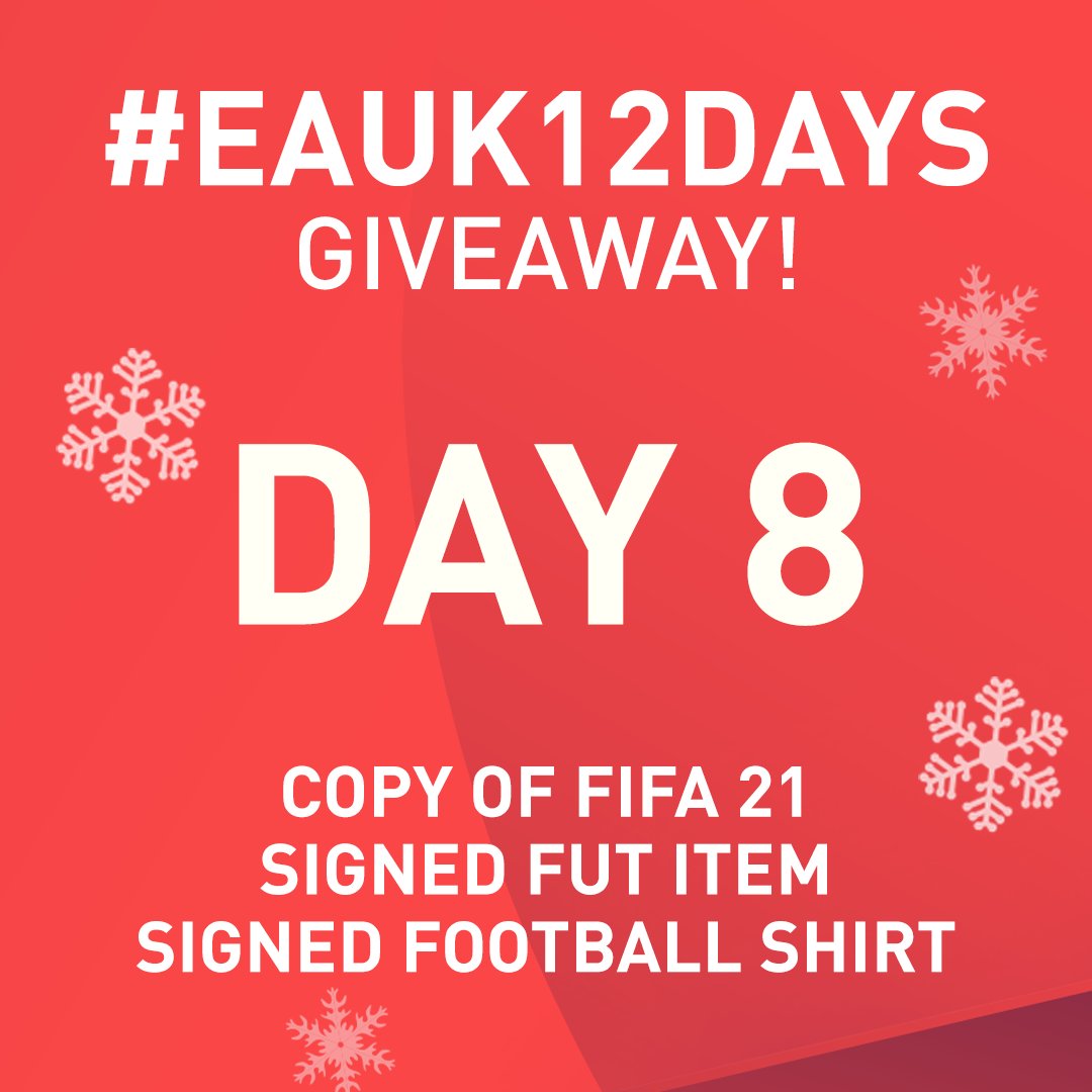 GCIIMessi's tweet image. It’s Day 8 of #EAUK12Days! 🎅🏻🎄

I'm giving away:

- Copy of #FIFA21
- Signed FUT Item
- Signed Premier League squad shirt of your choice!
 
To enter all you need to do is RT and follow me!

*UK participants only*

#Ad