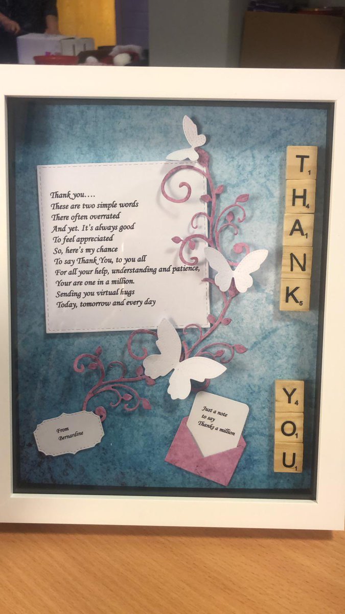 “Check out this amazing thank you note that our Co.Meath team received from one of our Care Assistants Bernadine”