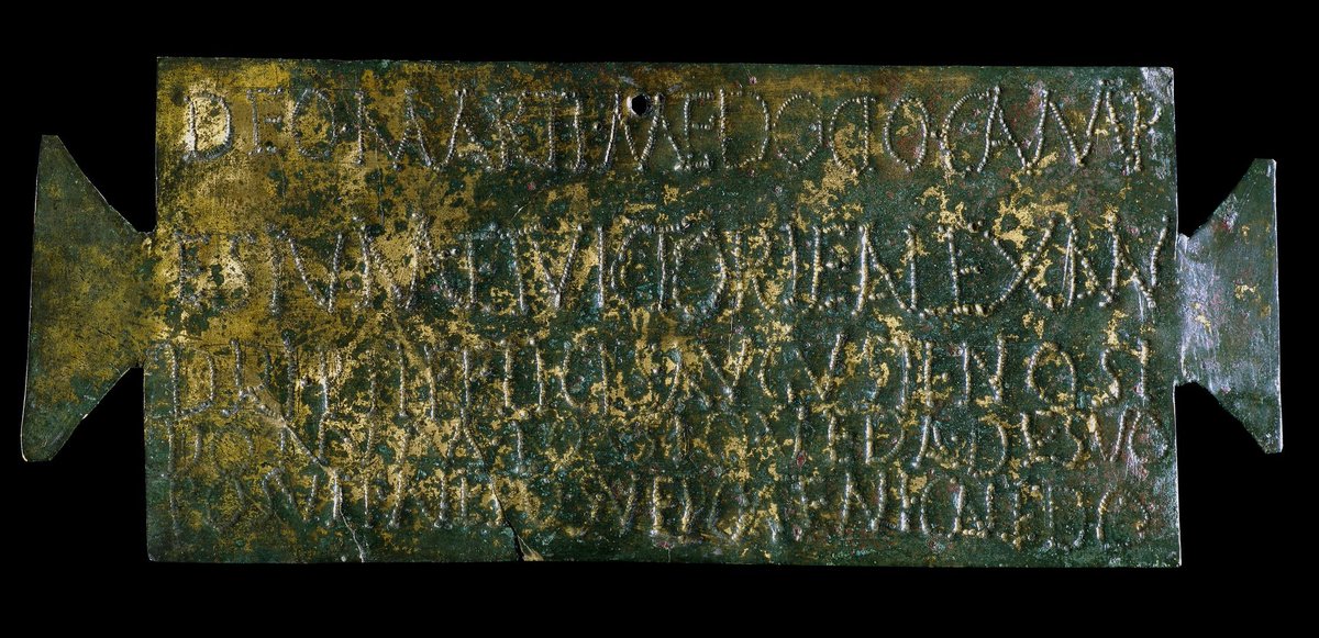 1) In the early 3rd century a man named Lossio Veda came to Roman Camulodunum (modern Colchester), where he made a dedication to Mars Medocius and the Victory of the Emperor Severus Alexander, commemorating it with a bronze plaque. But there was something different about Lossio..