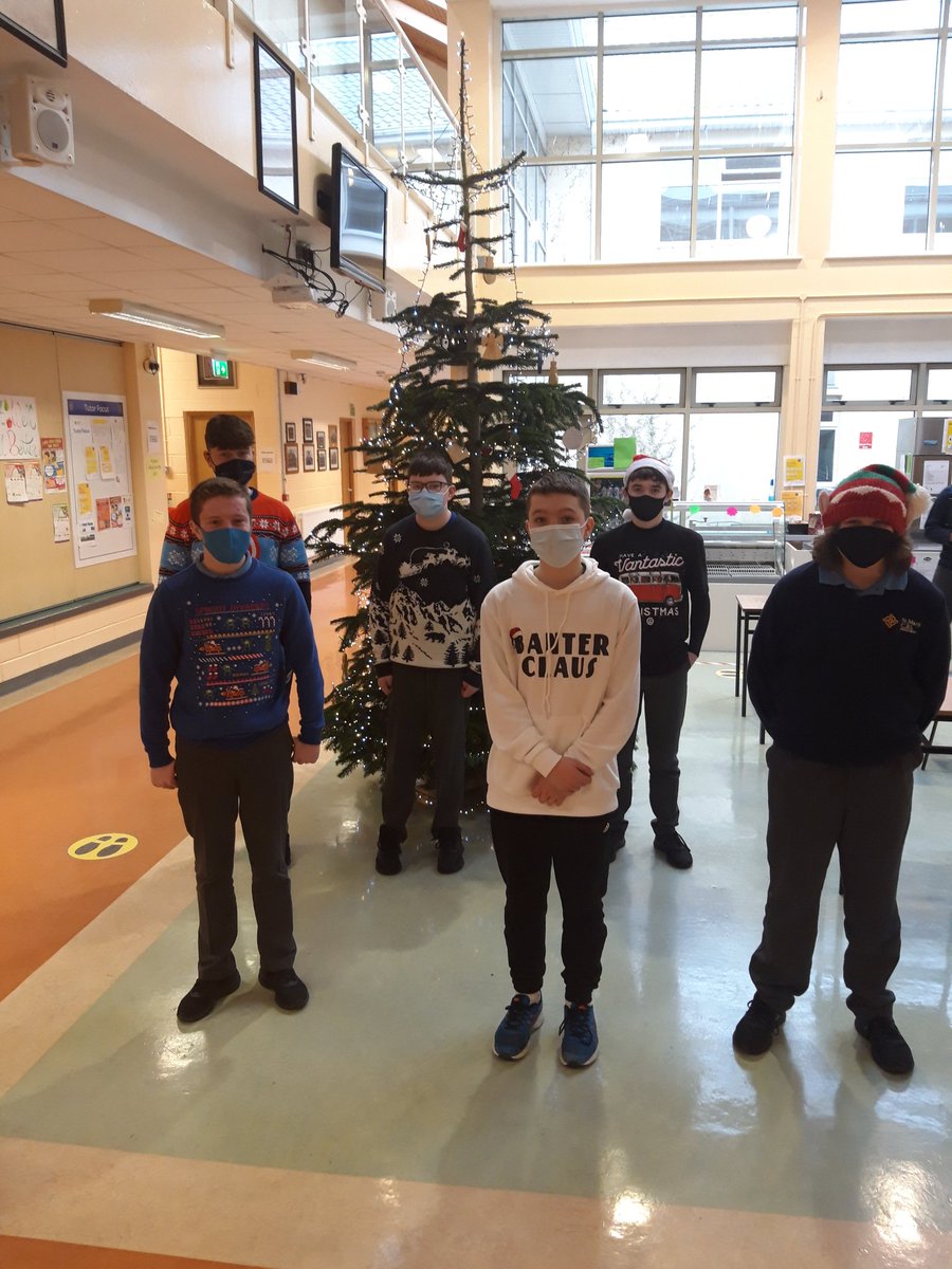 CBS_Enniscorthy's tweet photo. Well done all staff and students for wearing their Christmas Jumpers today. Over €500 was raised for the @PMVTrust https://t.co/YSzIvzaSe7