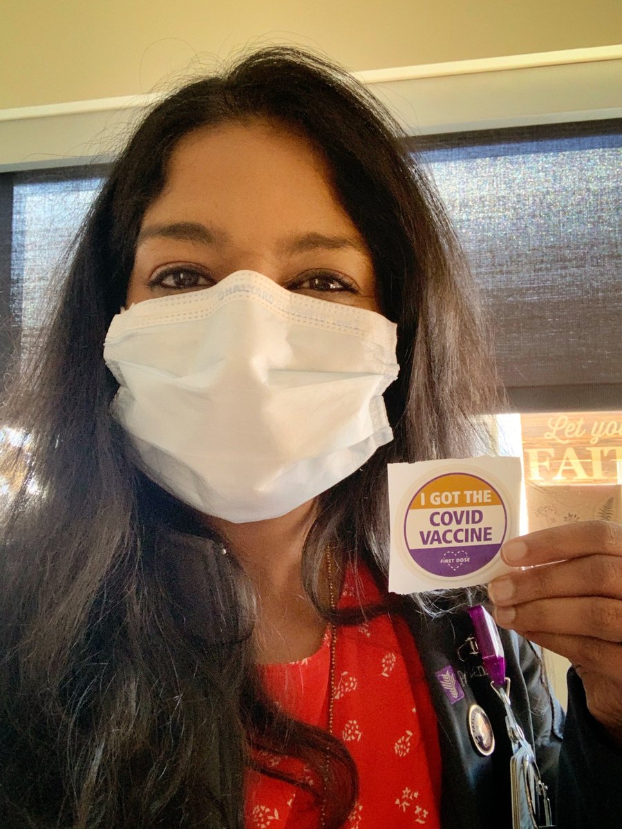 TexasNursesAssn's tweet photo. Amy K. McCarthy, Secretary of TNA, was excited to get her COVID-19 vaccine! We’ve enjoyed seeing all the photos of Texas nurses giving and receiving the COVID-19 vaccine this week—sharing hope in the fight against the virus. https://t.co/Gc1IU7WzZo