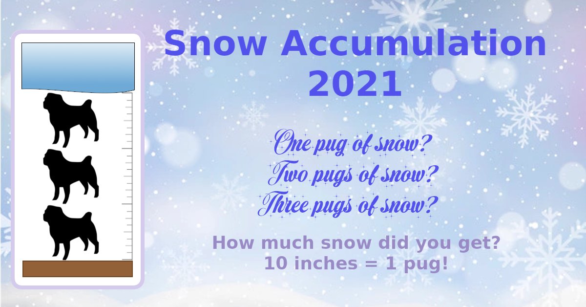 247scouting's tweet image. The Northeast sure got a lot of snow yesterday! How much snow did you get? Columbus only got about 1/3 of pug, while Autumn's hometown got almost 2 pugs worth!
Feel free to share your snow day pictures!