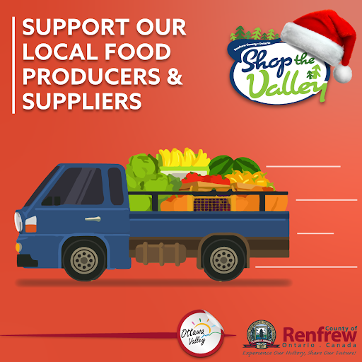 RenfrewCounty's tweet photo. #ShopTheValley this holiday season!🎁Supporting local can look like:

😃Leaving a positive review online
🥦Purchasing locally grown and produced food items
🖱️Shopping locally online from the safety of home
💳Buying a local gift card for a Christmas gift

@CountyOfRenfrew https://t.co/3cbik22aBm