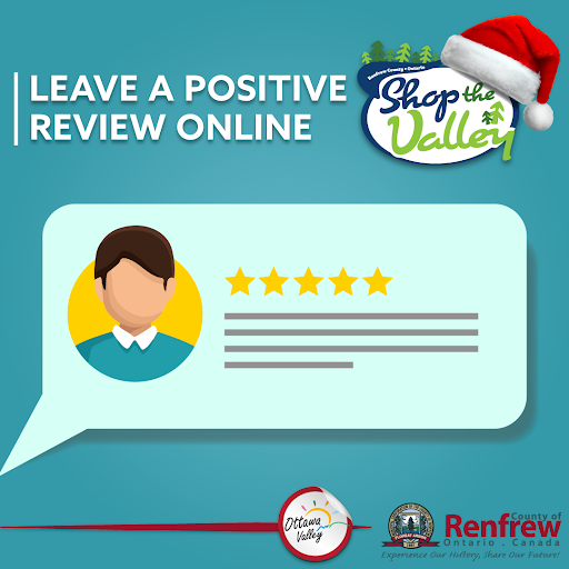#ShopTheValley this holiday season!🎁Supporting local can look like:

😃Leaving a positive review online
🥦Purchasing locally grown and produced food items
🖱️Shopping locally online from the safety of home
💳Buying a local gift card for a Christmas gift

<a href="/CountyOfRenfrew/">Renfrew County EcDev</a>