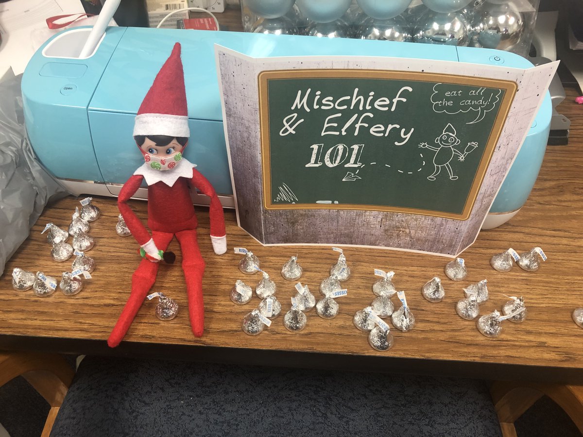 wcsulkson's tweet photo. Loki was found this morning in Mrs. Riskus' office looking forward to spending his day with her and enjoying some chocolates. https://t.co/flO2YP0lwn