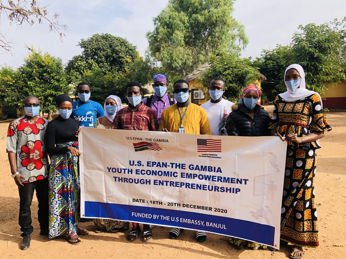 US_EPAN's tweet photo. We are right here at the Lower River Region training young aspiring Entrepreneurs on entrepreneurship. 

An amazing day already and looking forward to all the great ideas they will bring to the table in bettering their communities and the country by extension. 

#Yass220 
#Gambia https://t.co/PmyNmstdIF