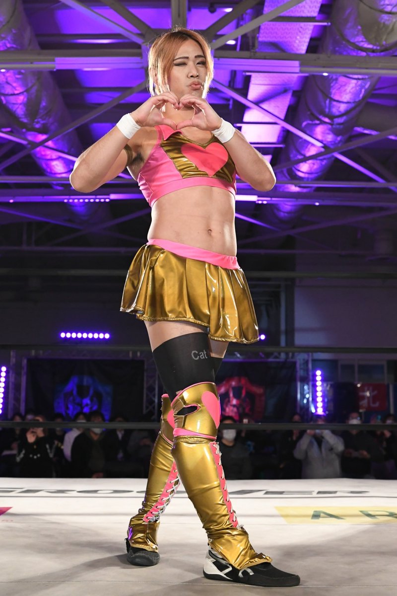 Yosuke♡Santa Maria- first things first, exótico- pronouns: she/her- was super shenlong- loves all the boys- except monchan- has a LOVELY dropkick- & lots of fangirls- was the brave gate champ once- and had the best title decoration- cute stockings + headwear- LOVELY