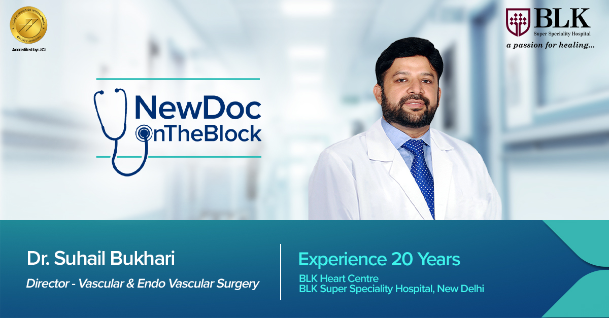 BLK_Hospital's tweet photo. Dr. Suhail Naseem Bukhari is a well renowned name in the field of Vascular & Endovascular Surgery.With 20 years of surgical experience,he joins the BLK family as Director - Vascular & Endo Vascular Surgery. Book an appointment with the #NewDocOnTheBlock at https://t.co/9q269CBDdV https://t.co/yHDB9U2MBE