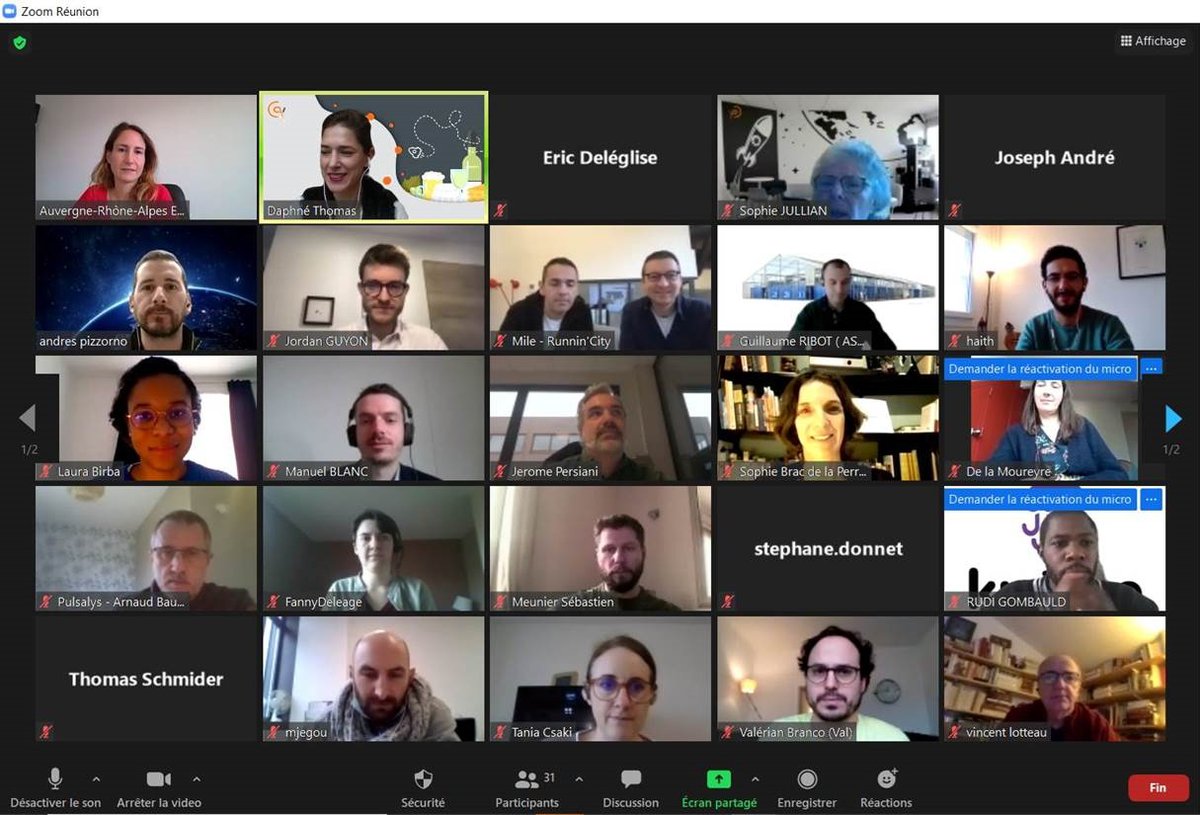 Pulsalys's tweet photo. Près de 35 entrepreneurs ce matin à notre webinaire sur les #financements #européens 🇪🇺. Merci à nos intervenants @Maud_EURALIA @AURAentreprises &amp; @PizzornoAndres
 #SigniaTherapeutics et à l'ensemble des participants https://t.co/ARtU3o27sr