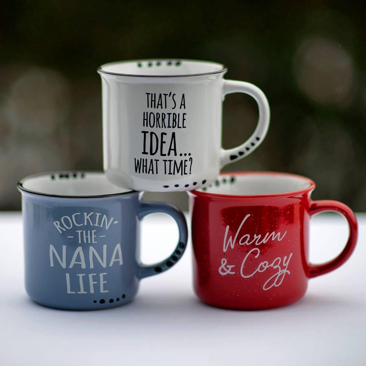 Life without coffee is like something without something...sorry I haven’t had my coffee yet! Give the gift of a mug from Muskoka Mercantile at The Shipyards.