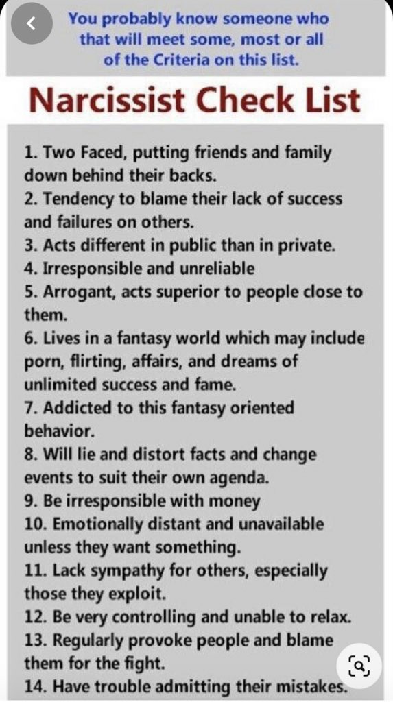 Is this person a narcissist?