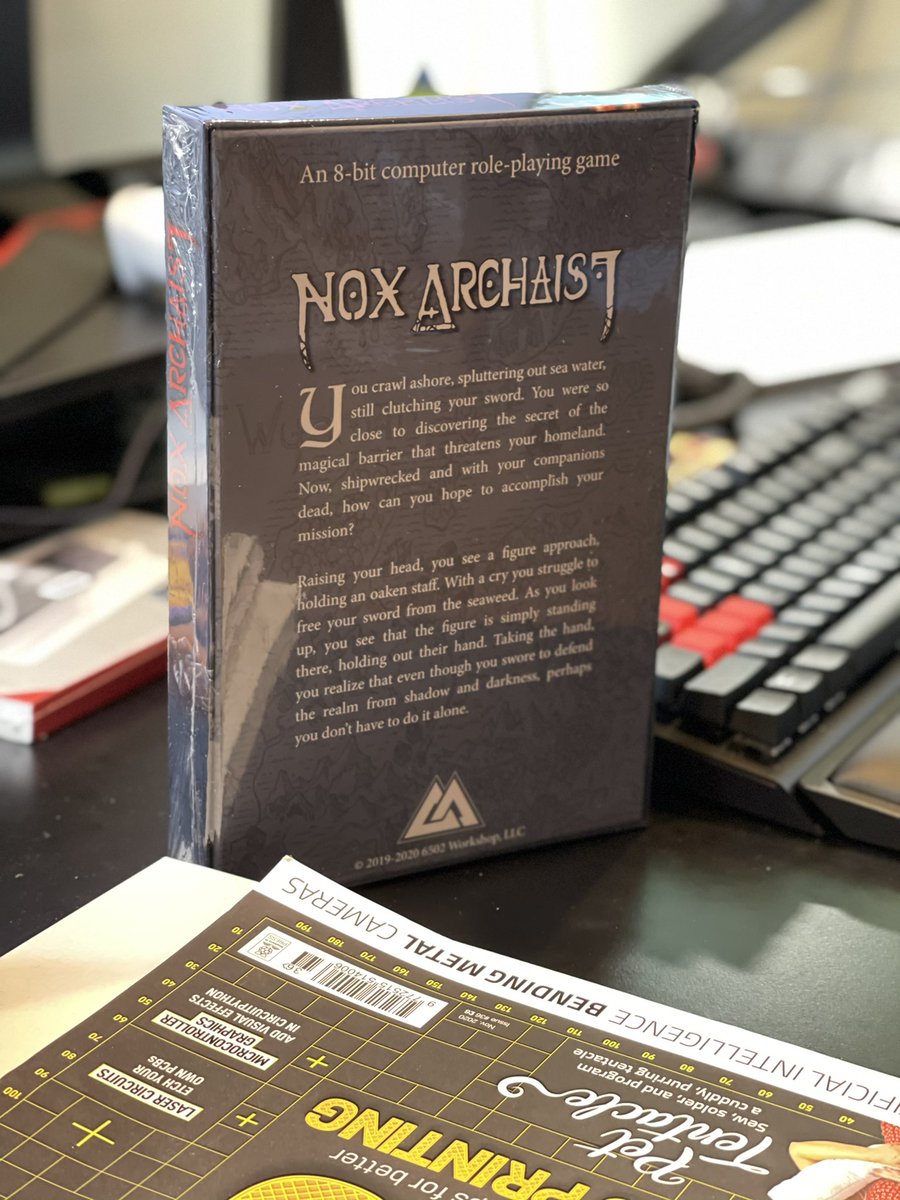 The collector's edition of the new Apple ][ #crpg Nox Archaist from <a href="/6502Workshop/">Nox Archaist</a> is here. I hope to unbox and play it later. Nice box, though. #apple2