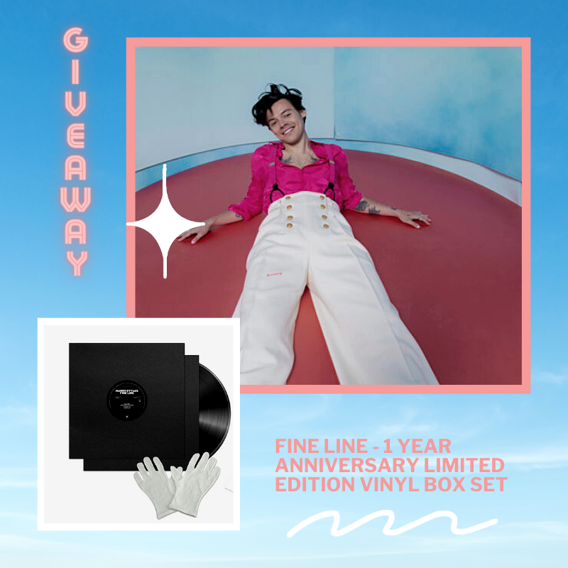 thenewnine's tweet photo. Hey hey! In honor of the anniversary of @Harry_Styles iconic #FineLineOneYear, we're giving away 1 year anniversary limited edition vinyl box set!!! Enter here: https://t.co/vm5lSsbFNq https://t.co/HF0q60eJFP