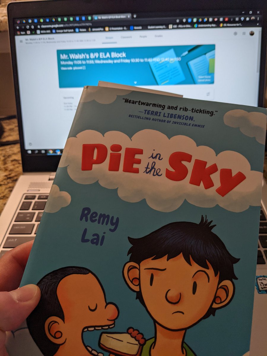 Just finished Efrén Divided with my ELL ELA block! So good! <a href="/Author_Cisneros/">Ernesto Cisneros: On Social Media Hiatus</a> they were asking for a sequel! Up next, Pie in the Sky by <a href="/Remy_Lai/">Remy Lai</a>! Another personal favorite. I love it when my students can see themselves in books we read.