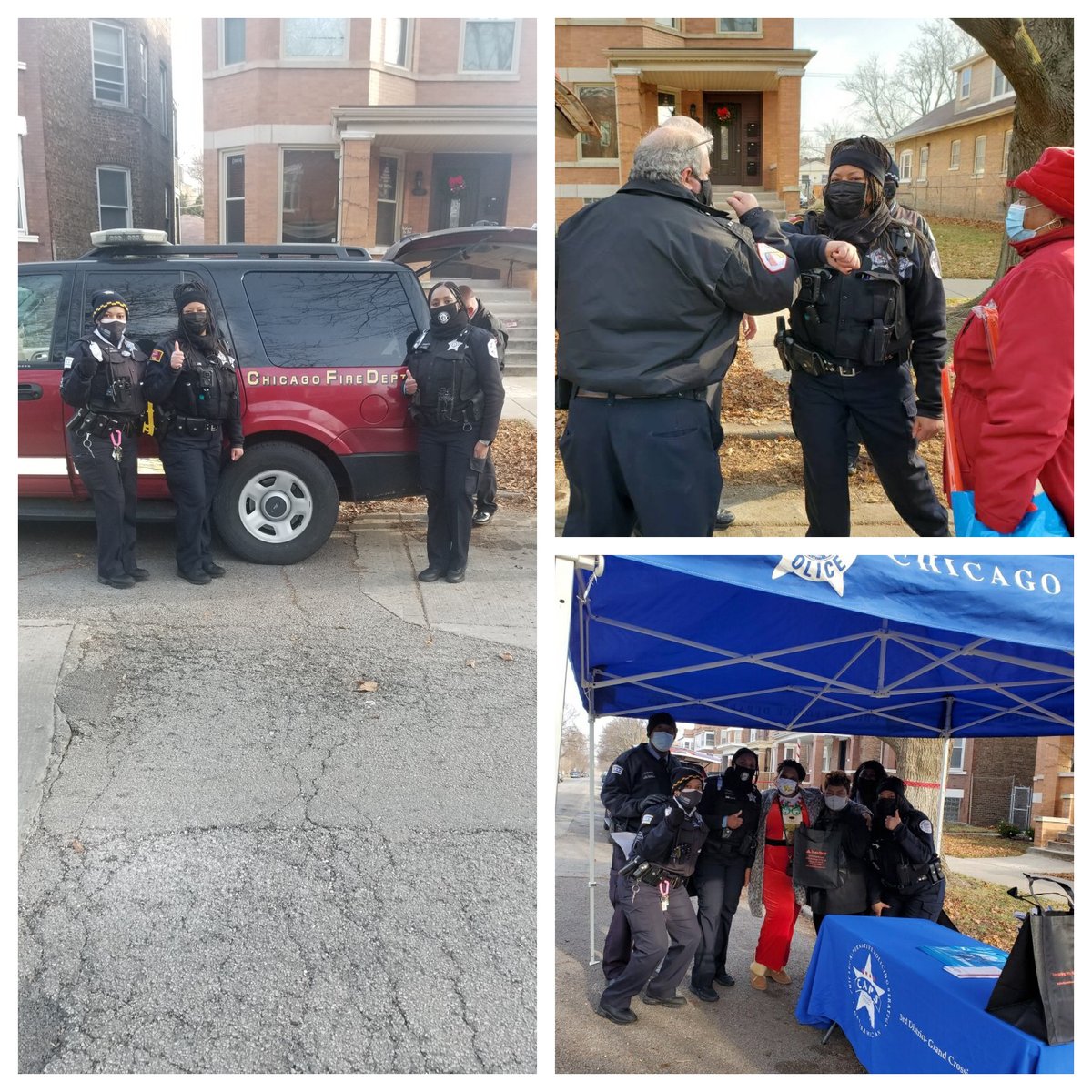 ChicagoCAPS03's tweet photo. Thank you to Commander Roberson from the Chicago Fire Department @CFDMedia , University of Chicago Police @UChicago , and Demetrius Barber @StateFarm for providing fire safety information to our 7100 block of Eberhart block club!!! #PositivePoliceInteraction #FireSafety https://t.co/gZXRfxg3tP