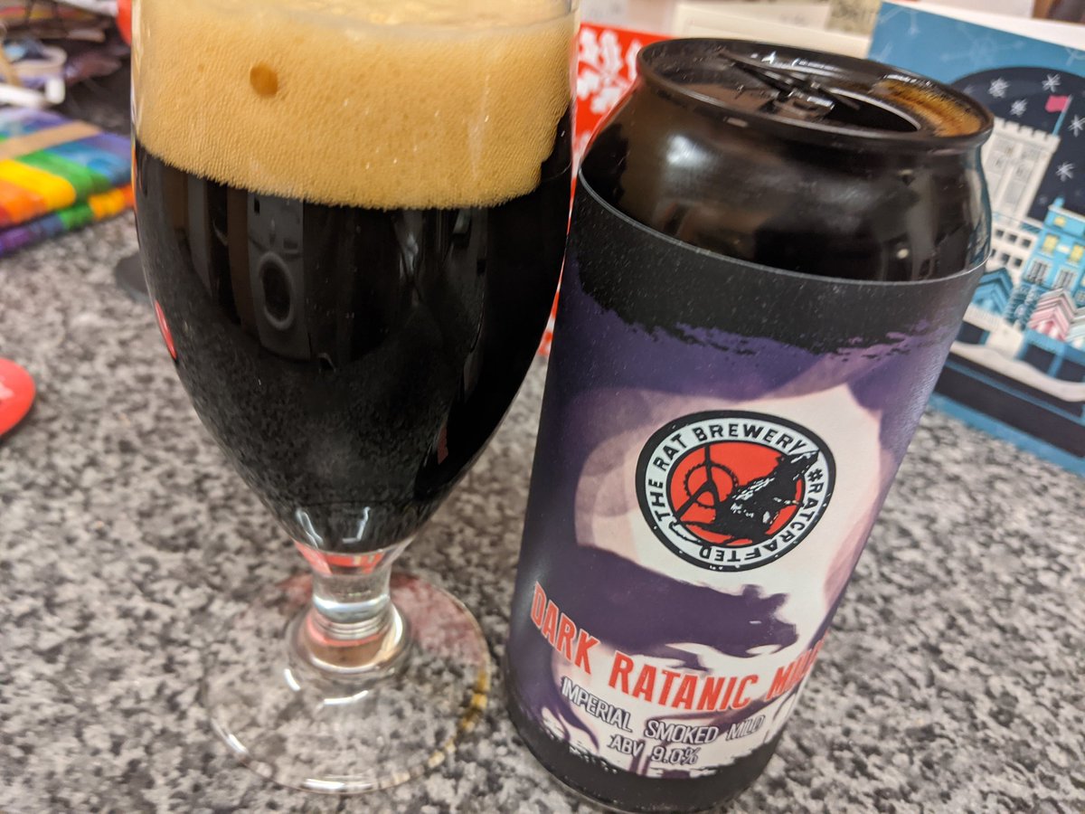 ian_rutson's tweet photo. It's an Imperial smoked mild sort of Friday. Cheers everyone! #ratcrafted https://t.co/mfN3Uq23Sl