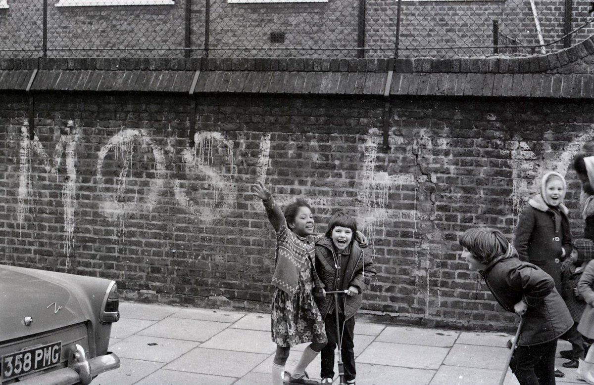 No one is born racist .East End London, 1960s.Photo Derek Brook