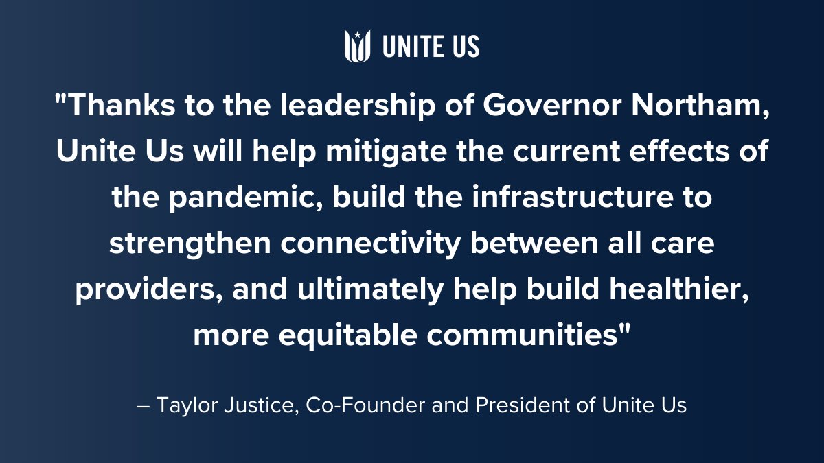 UniteUsHQ's tweet image. A statewide, coordinated care network is on the horizon for the Commonwealth of Virginia! Read our President @TayJustice's statement below and learn more here: governor.virginia.gov/newsroom/all-r…