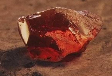 It was said to be red in colour, transparent and glass-like. For achieving eternal youth, you would have to grind the stone into fine powder and have a pinch of it mixed with your wine, in order to unlock it's true properties.