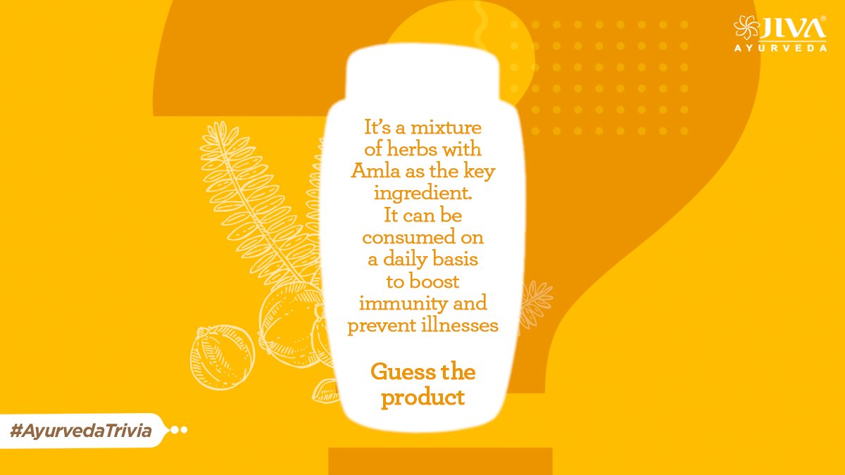 JivaAyurveda's tweet photo. Consuming it daily would help boost your immunity, keep you warm and help clear your respiratory tract. Guess the product and write it in the comments section below.
#AyurvedaTrivia #BuildYourImmunity #AyurvedaAndYou https://t.co/D9VBVTTJHn