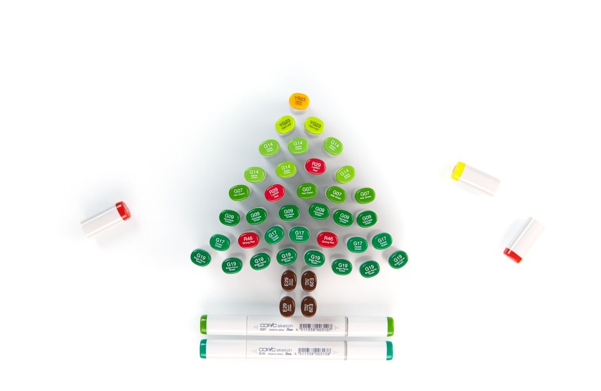 CopicMarkerAU's tweet photo. A Copic Christmas! 

#copicmarkerau #copicholidays #copic #copicmarker #copicmarkers #copics #christmas #christmastree #choosecopic #copiccolours https://t.co/crnXDmwAOD