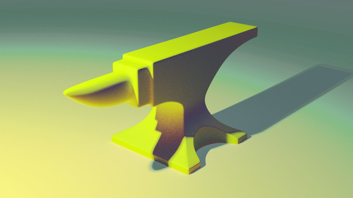 andaerz_3D's tweet photo. slight anvil progress #dailyrender https://t.co/P6YHR8dFem