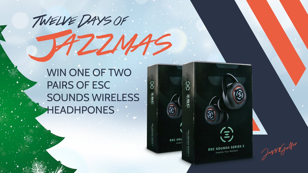 thejazzygolfer's tweet image. 🎄Day 6 is gift for everyone, not just golfers! I’m giving away 2 pairs of ESC Sounds Series 2 Wireless Ear Phones / Ear Buds! There will be 2 separate winners for this giveaway 🥳

To Enter:
1️⃣ Follow me on Twitter
2️⃣Follow me on Instagram (if you have it)
3️⃣ Like &amp;amp; Retweet this