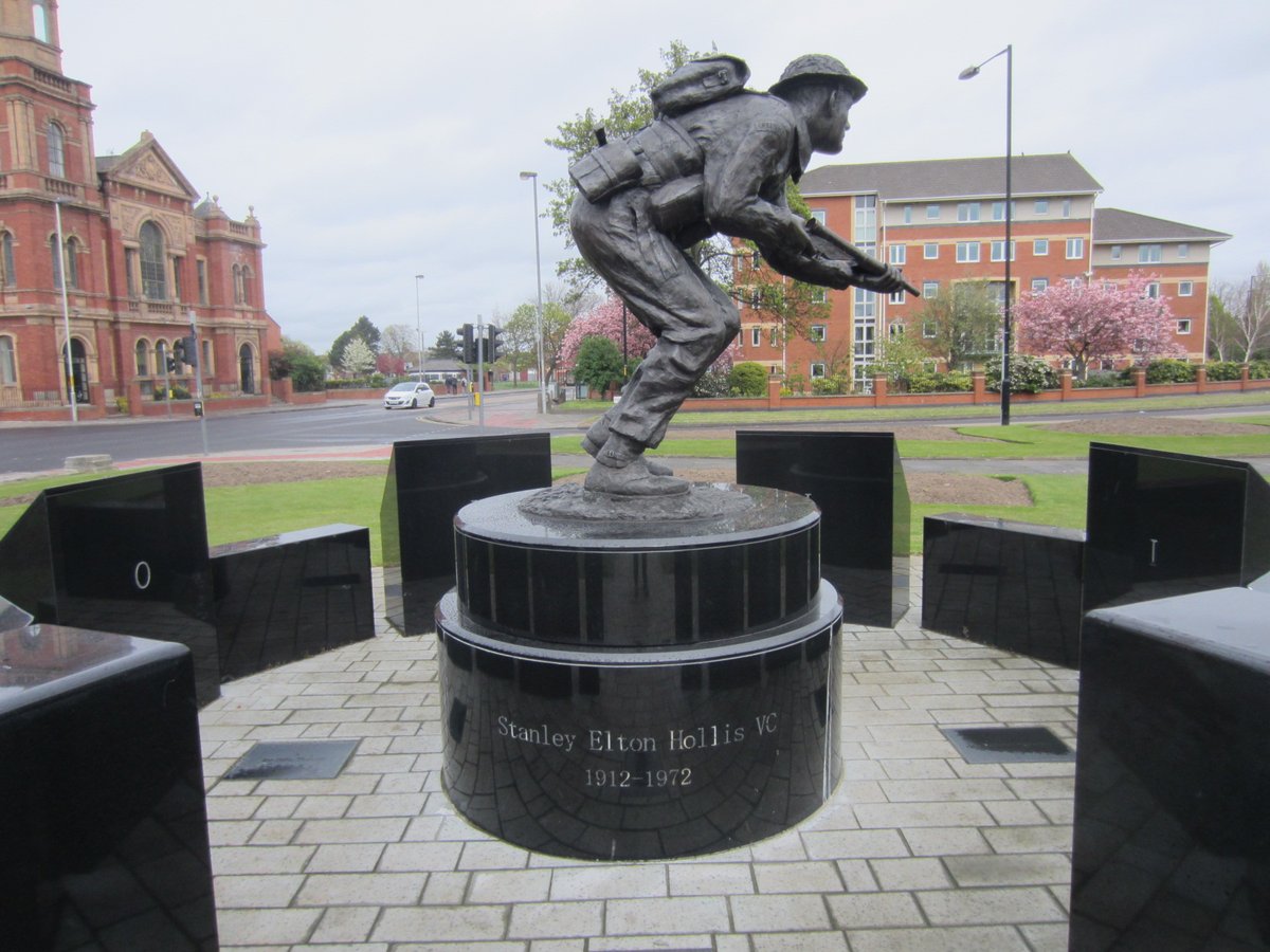 Ben wants a street to be named after war hero Sergeant Major Stanley Hollis VC because at the moment there isn’t, apart from Hollis Court in Coulby Newham.That and a school named after him in Saltersgill.And a statue outside Albert Park.But ABSOLUTELY NOTHING IN STOCKTON!