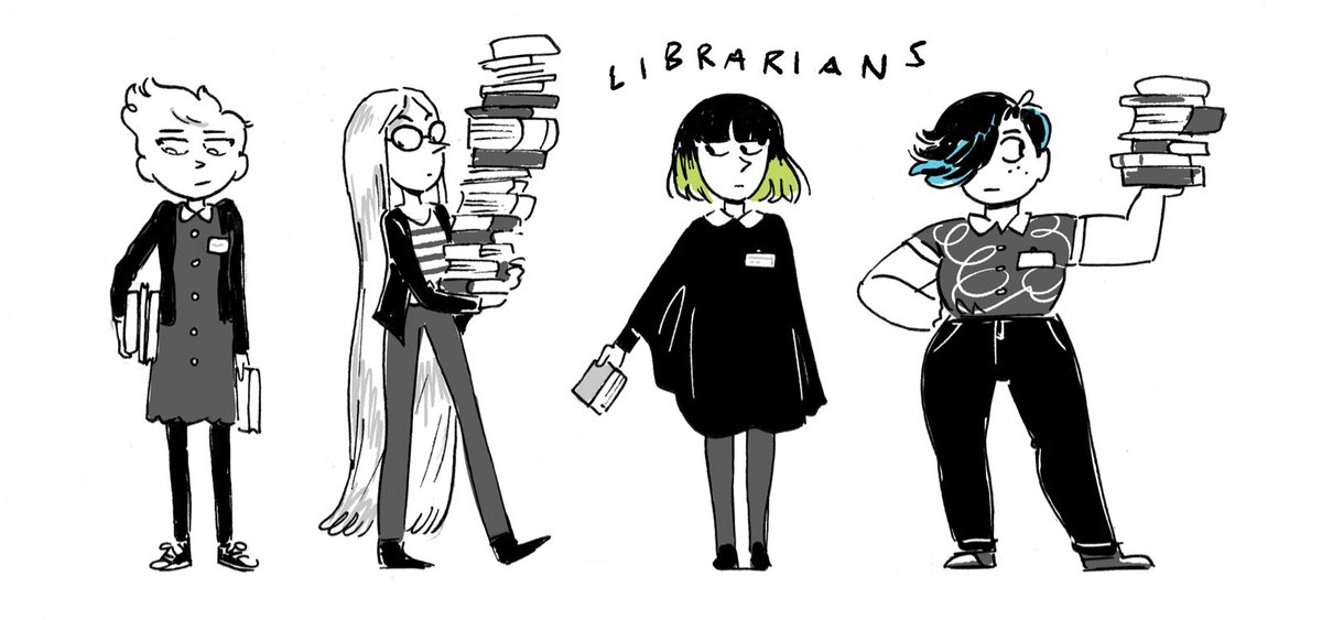 I'm glad people have been enjoying more Librarian in S2. Here are my original sketches for her from way way back 