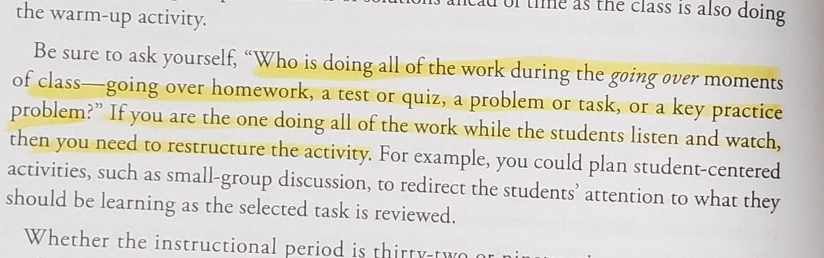 abel_jennifer's tweet photo. It's easy to fall into the trap of centering the class around yourself... but remember- the one doing the work is the one doing the learning #CCmath #eduread https://t.co/2ivknAxAFe