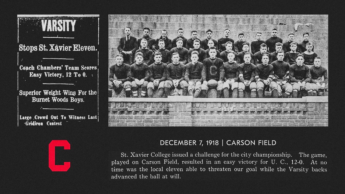 𝐇𝐢𝐬𝐭𝐨𝐫𝐲.

Tonight's <a href="/American_FB/">American Football</a> Championship will be the latest <a href="/GoBearcatsFB/">Cincinnati Football</a> game EVER played on campus, surpassing the December 7, 1918 victory over St. Xavier College to clinch an undefeated season.