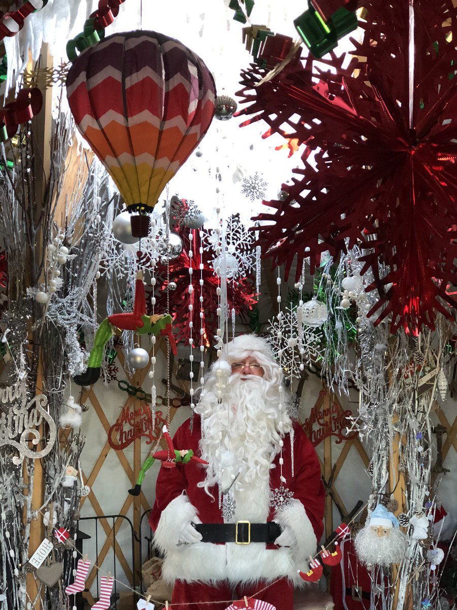 A special person visited our yurt for our Winter Wonderland experience this week
