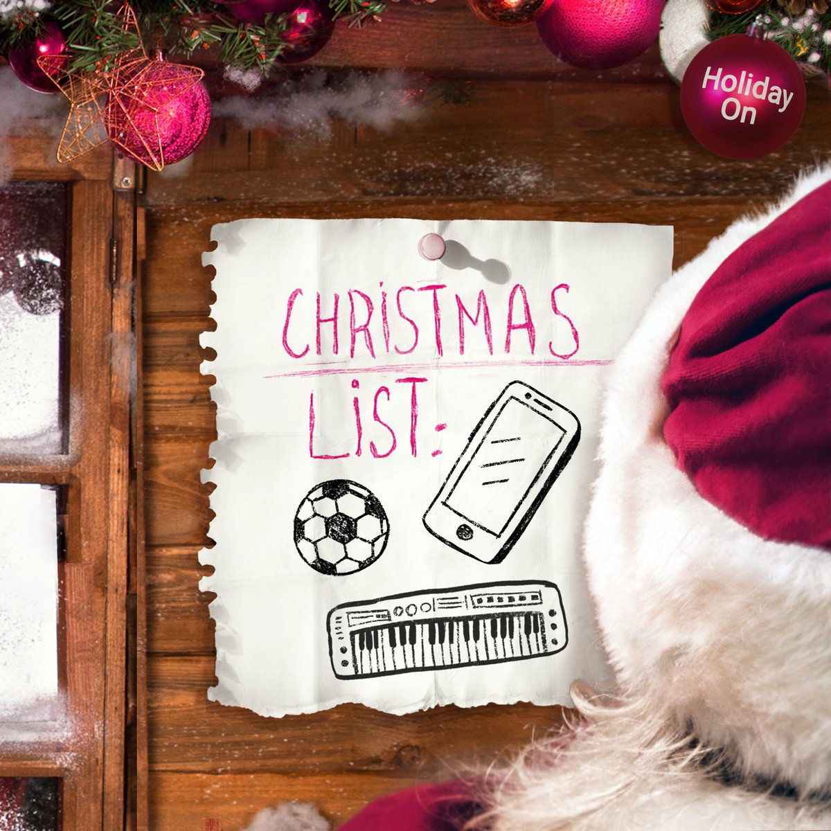 Santa Claus is coming to town! Does he know what’s on your kiddo’s wish list? Share it with us using #HolidayOn, and we'll make sure Santa sees it. 🎅