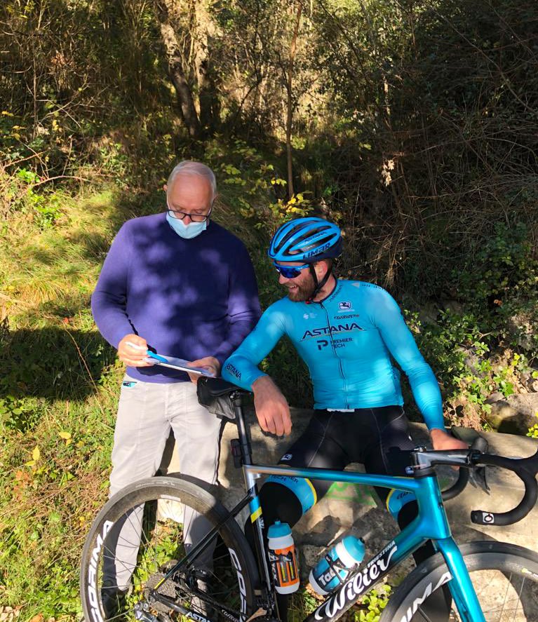 XDSAstanaTeam's tweet image. 🚴🏼‍♂️📊 Testing time for @jakob_fuglsang @HugoHoule and @FabioFelline with @ModusVivendi_bg and @BeppeMartinelli.