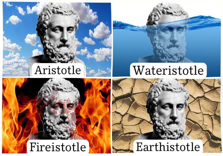 bigsharkguy's tweet photo. long ago, the four philosophers lived together in harmony https://t.co/6RqtwGmJzx