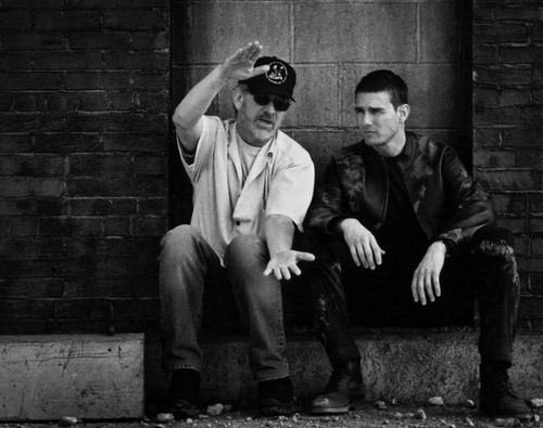 Happy birthday Steven Spielberg. With Tom Cruise on the set of the science fiction film 