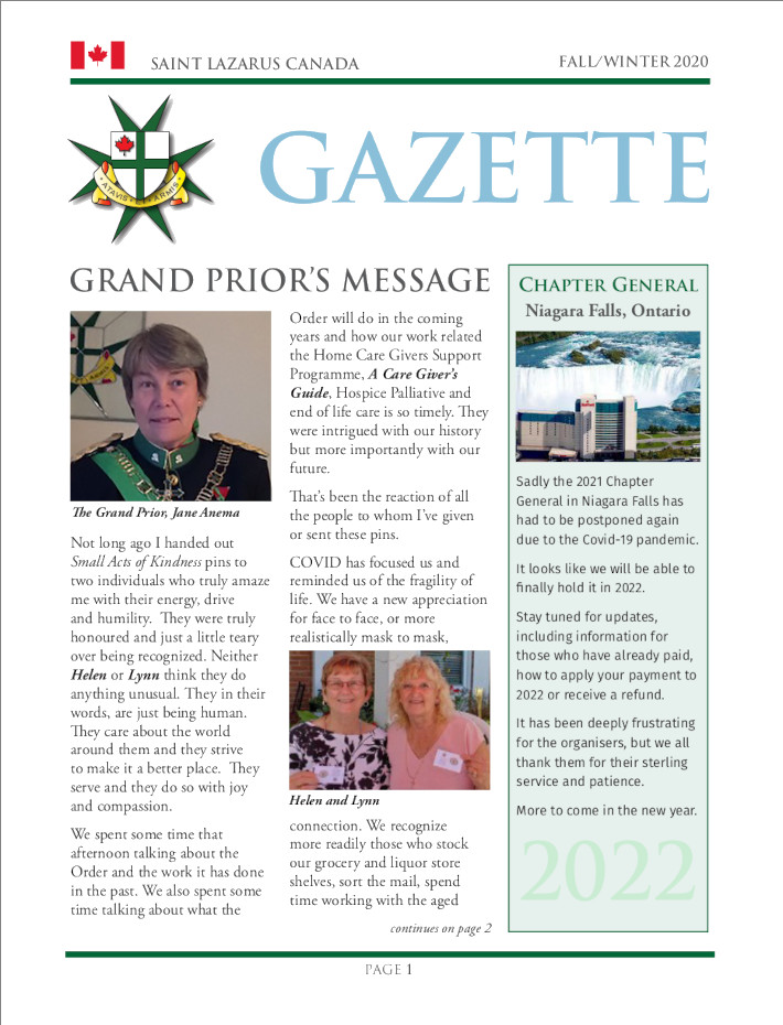 Order of Saint Lazarus Canada tweet media