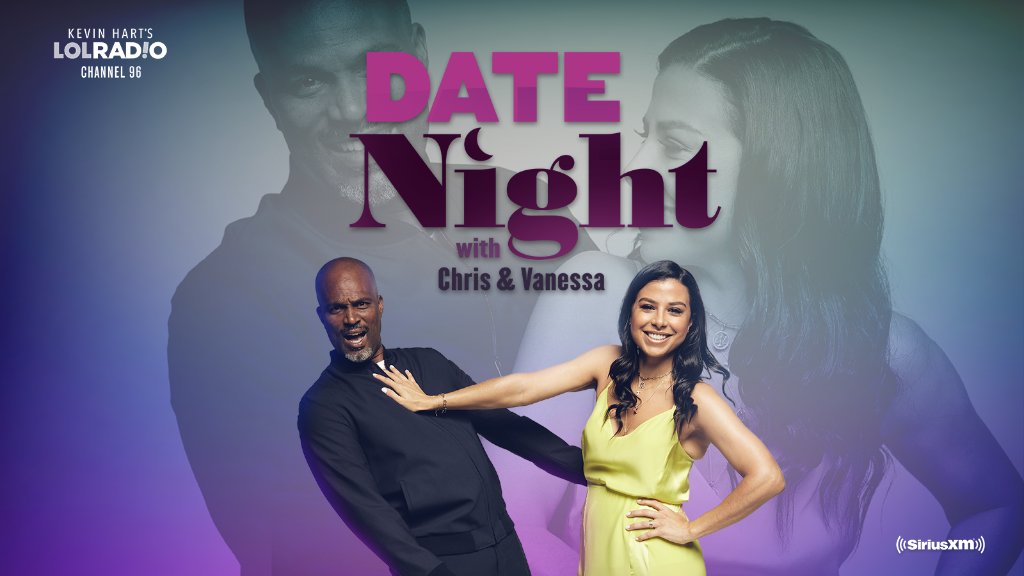 Explore the hilarity of love during 'Date Night' with @thechrisspencer and Vanessa, an all-new show on @KevinHart4real’s @LOLNetwork Radio. Details: siriusxm.us/datenight