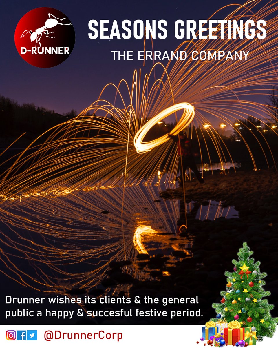 DRunnerCorp's tweet photo. It has been a difficult year. But you have pulled through. Drunner wishes you all happiness in this festive season &amp; victory in 2021. 
Thanks to all who pushed us this year, walked with us. 
PS: We're open during this festive season.
#DrunnerCares #ConvenienceIsHere #RWot https://t.co/EzFjIgxvh7